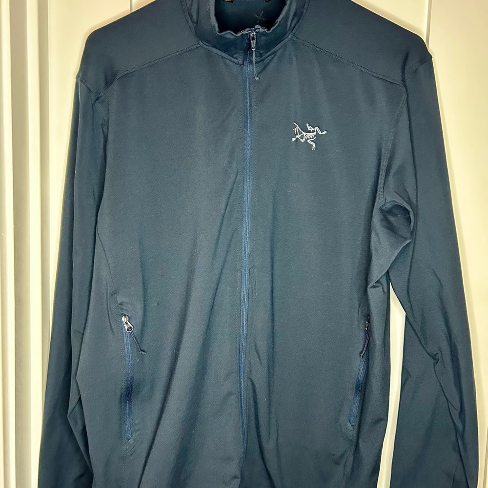 Arc’teryx Kyanite LT Jacket Men’s Medium Blue Lightweight Full Zip
